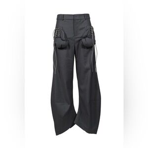 Stylish Black Wide-Leg Trousers